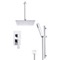 Ceiling Rain Shower System with Handheld, Rain Shower Head, Shower Faucet Set